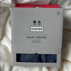 NIB Hunter Boot Socks - size M Mineral Blue